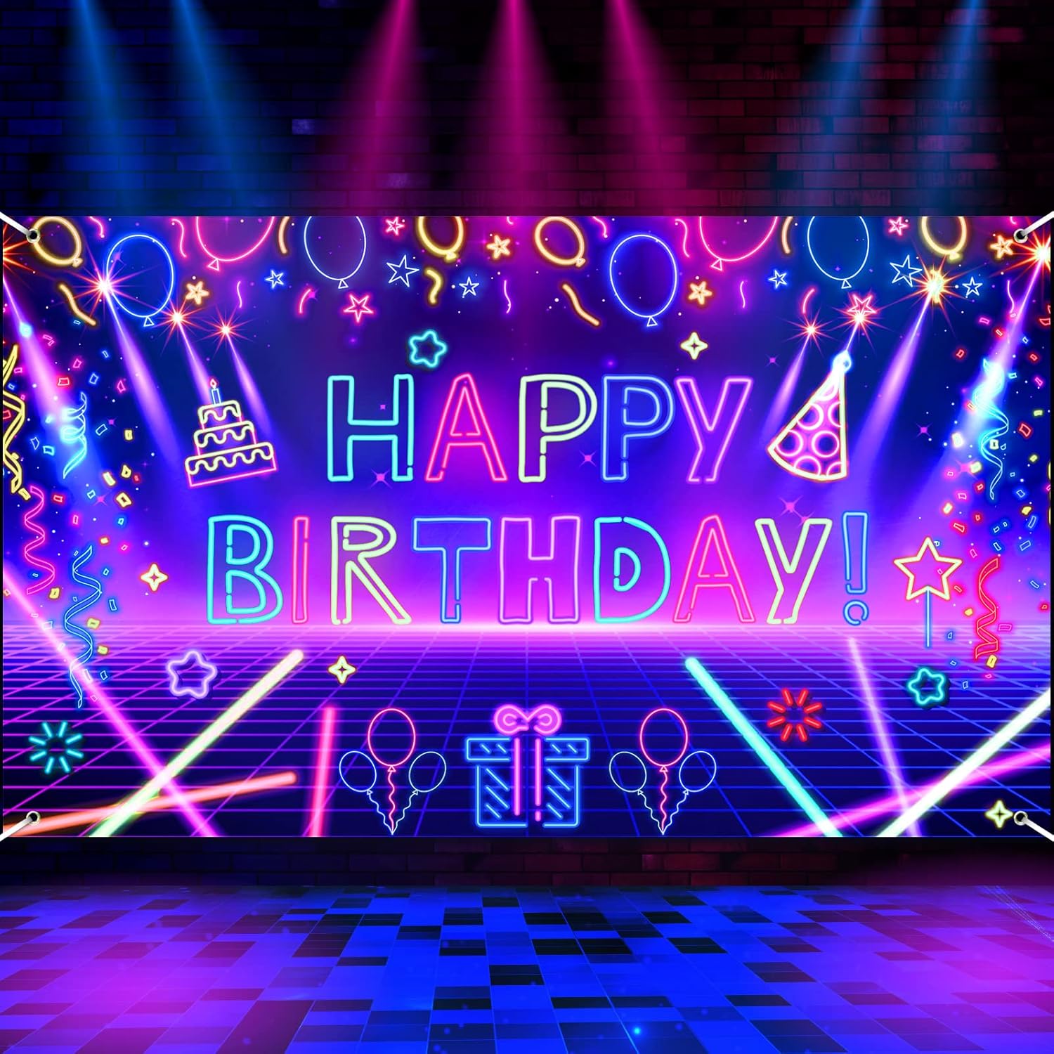Photography Backdrop Glow Neon - огляд і ціна Let'S Party Event Supply