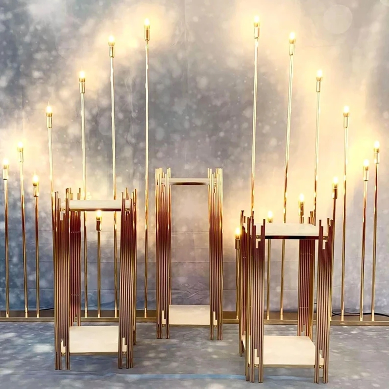 decoration gold metal walkway  - огляд і ціна Dessert Table Backdrop