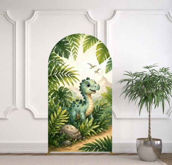 Yeele Dinosaur Themed Arch Cov - огляд і ціна Dessert Table Backdrop