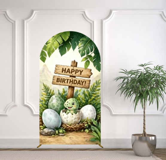 Yeele Dinosaur Themed Arch Cov - огляд і ціна Dessert Table Backdrop