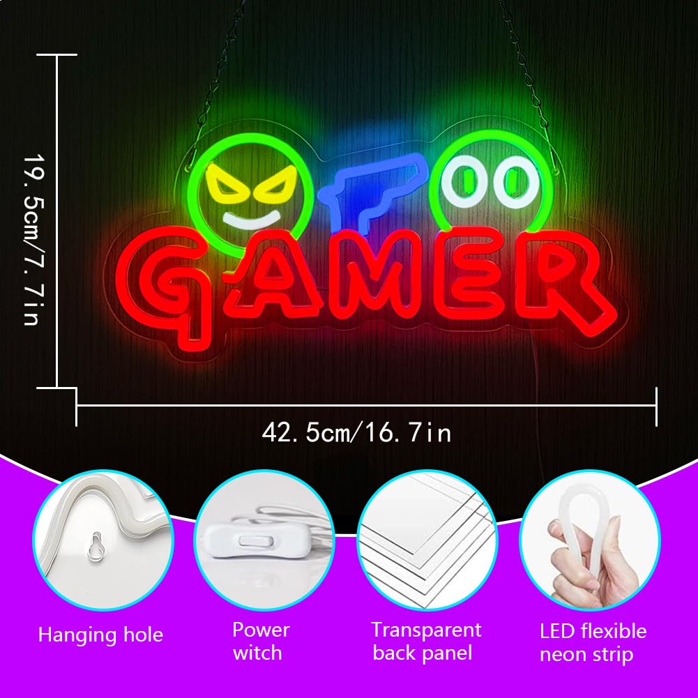Gamer Neon Sign LED Wall Light - огляд і ціна Neon Sign Party