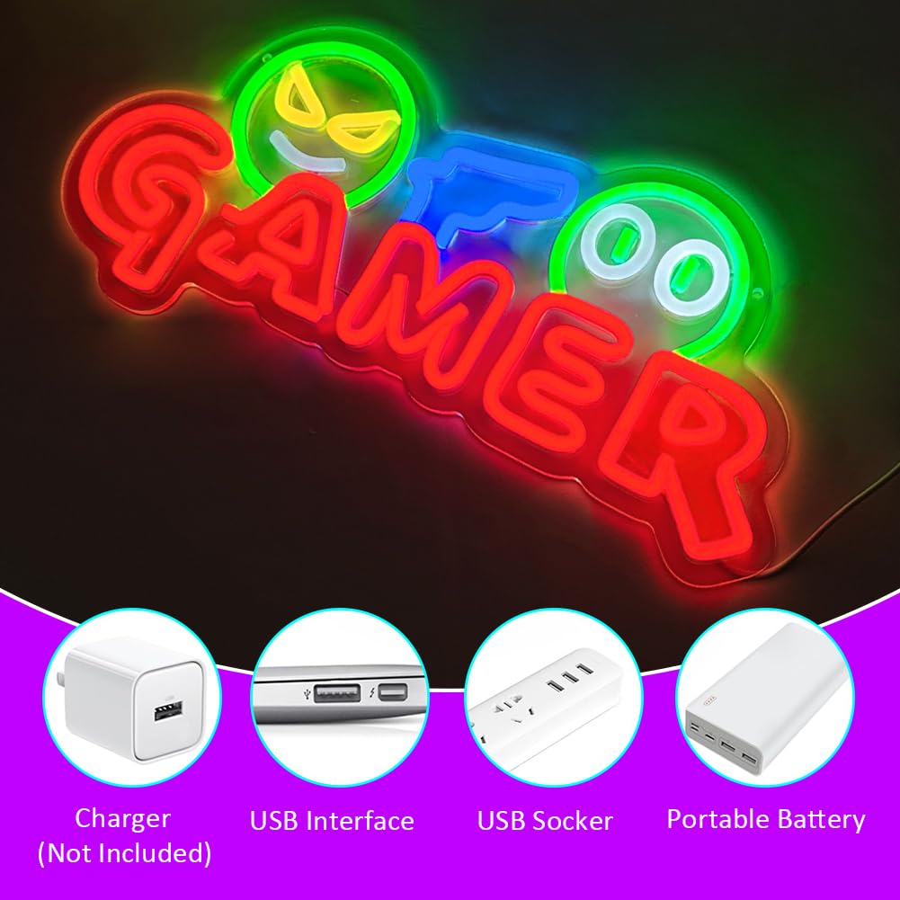 Gamer Neon Sign LED Wall Light - огляд і ціна Neon Sign Party