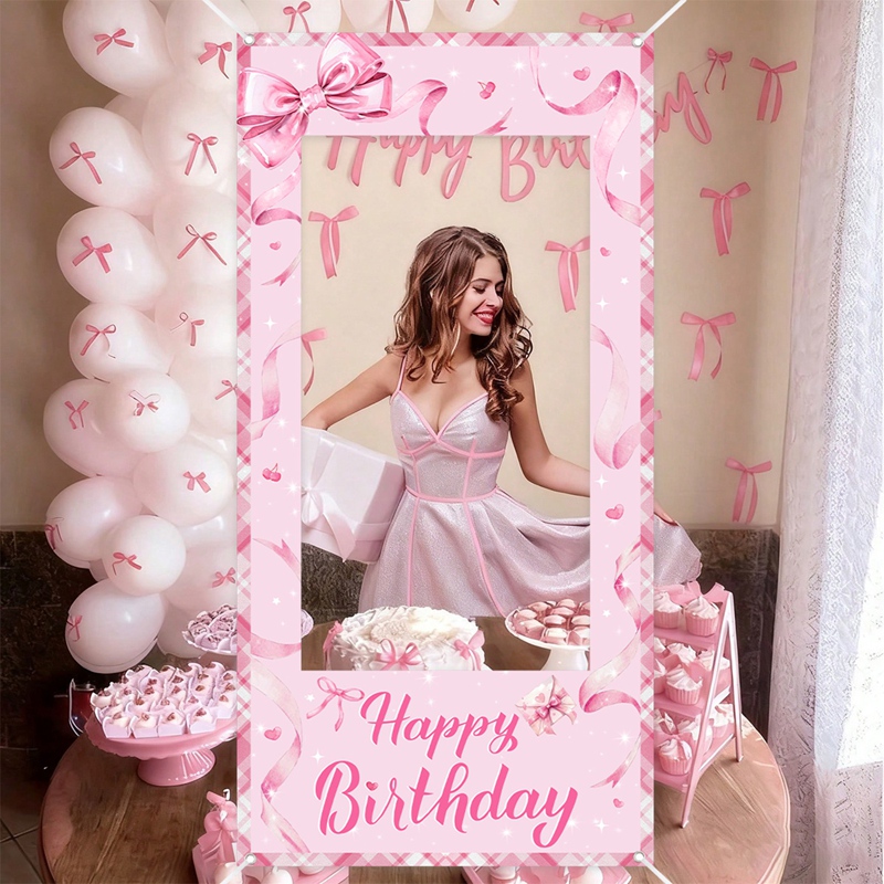 Pink Bow Photo Booth Frame Swe - огляд і ціна Photo Booth Frame