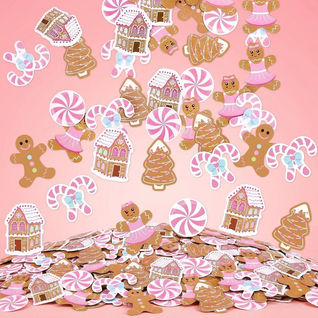 330Pcs Pink Gingerbread Christ - огляд і ціна Papercraft Supply Confetti