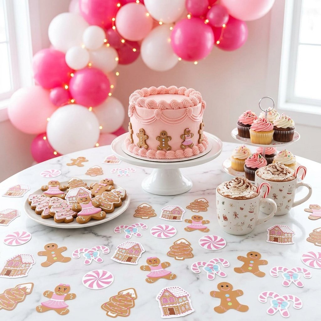 330Pcs Pink Gingerbread Christ - огляд і ціна Papercraft Supply Confetti