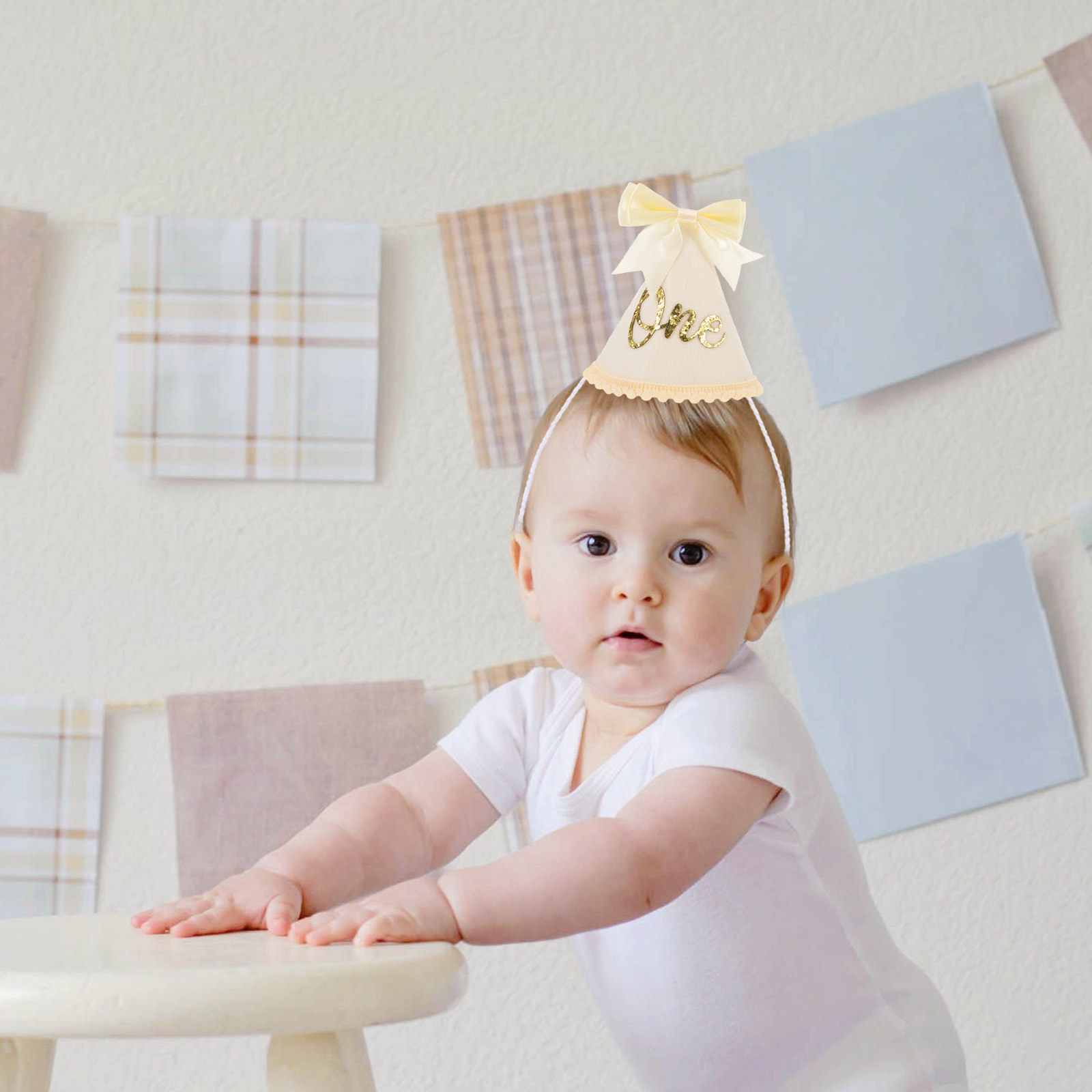 First Birthday Hat Bow Baby Cr - огляд і ціна Party Hat Cone