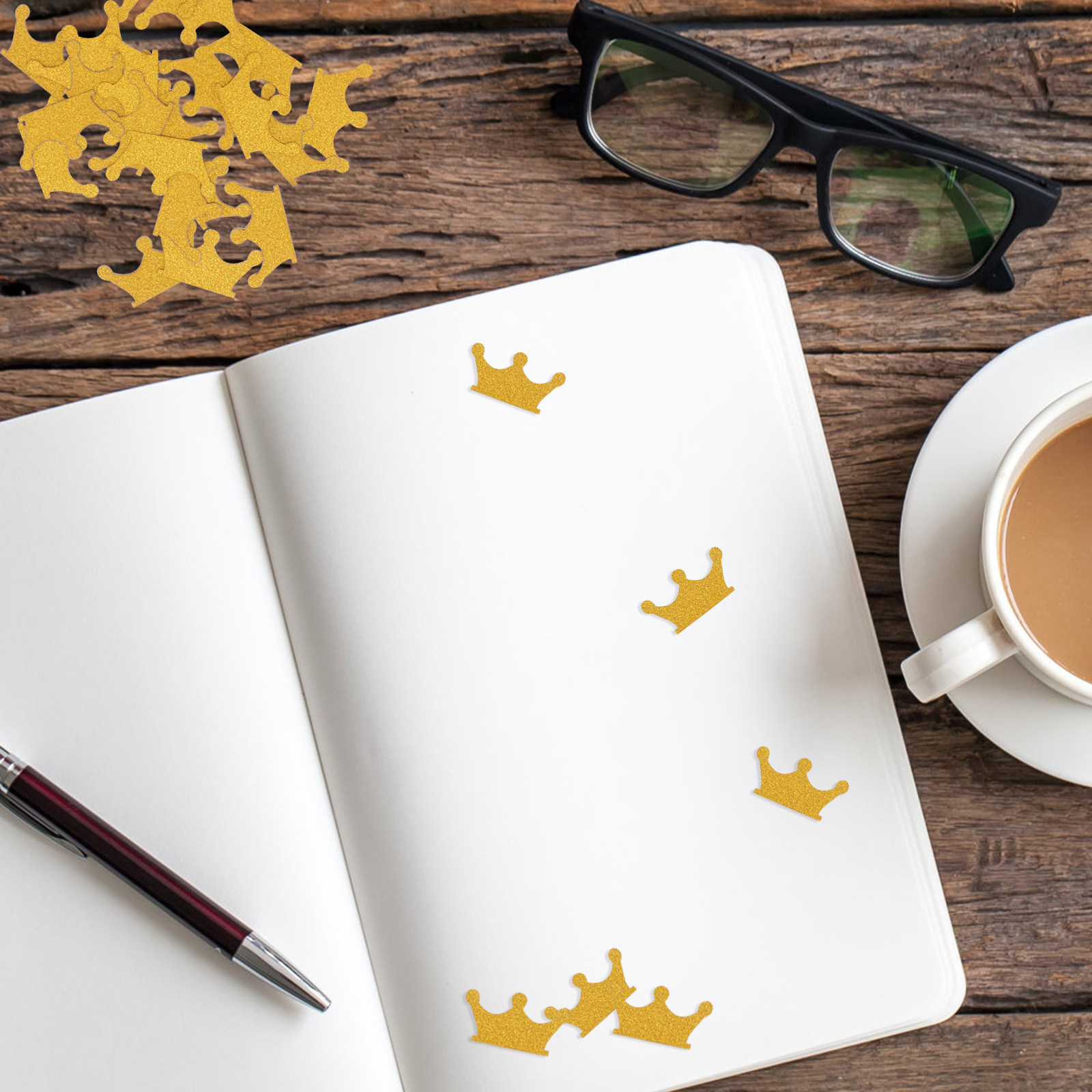 200Pcs Crown Shaped Confetti P - огляд і ціна Papercraft Supply Confetti