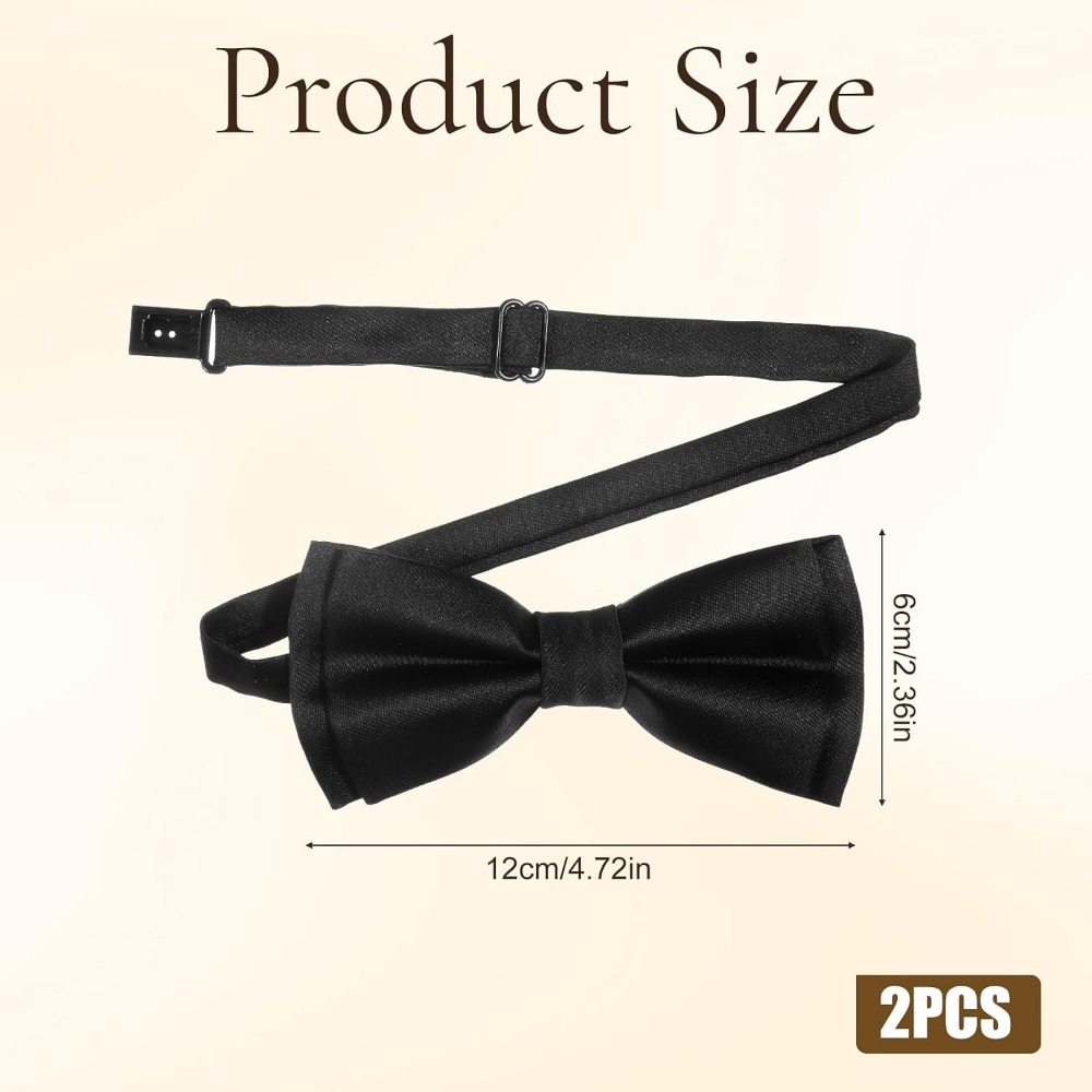 Men's Bow Ties, 2-Pack Solid C - огляд і ціна Event & Party Supply