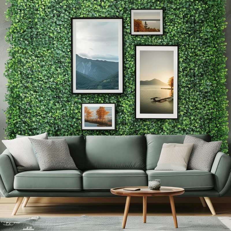 1/3/6Pcs Artificial Plants Gra - огляд і ціна Flower Wall Panel