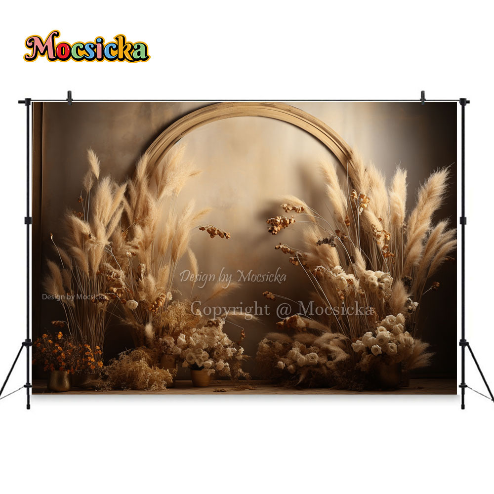 Mocsicka Boho Retro Brown Phot - огляд і ціна Dessert Table Backdrop