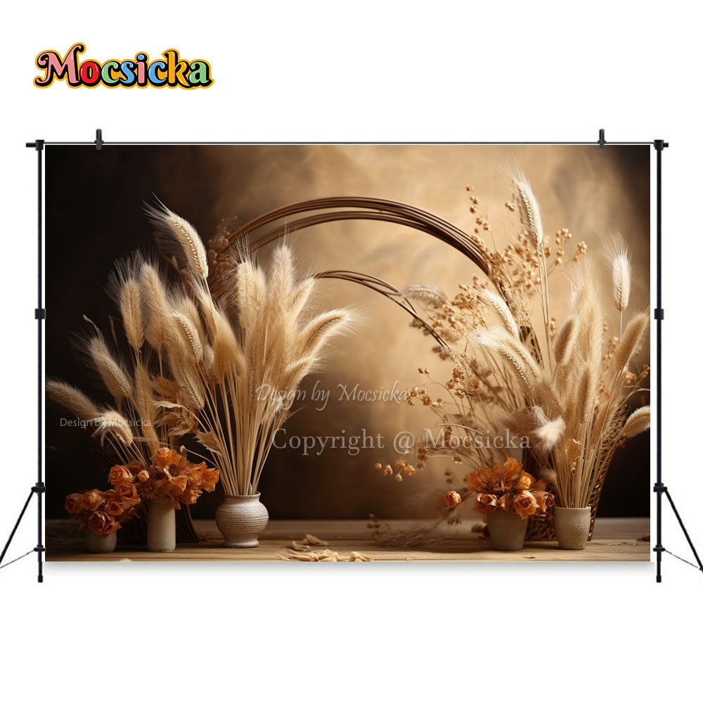 Mocsicka Boho Retro Brown Phot - огляд і ціна Dessert Table Backdrop