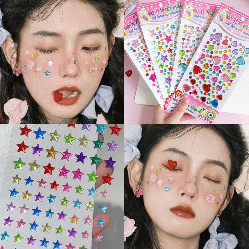 Self-Adhesive Face Rhinestones - огляд і ціна Event Party