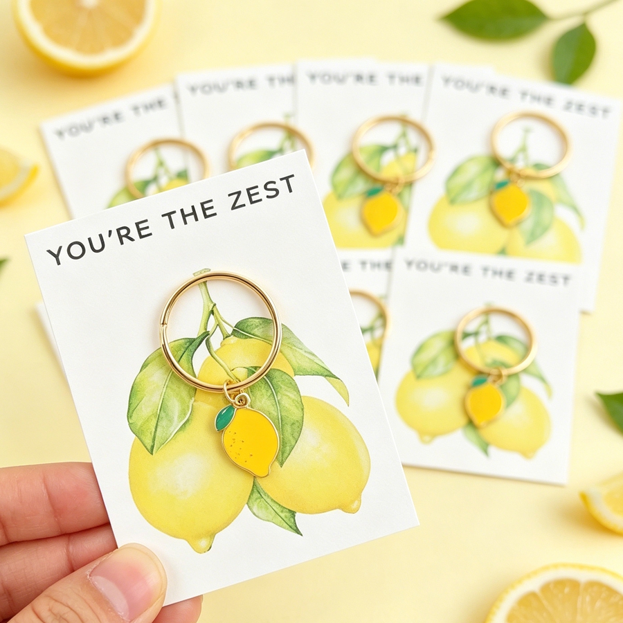 7 Chic Lemon Keychains, Includ - огляд і ціна Event Party