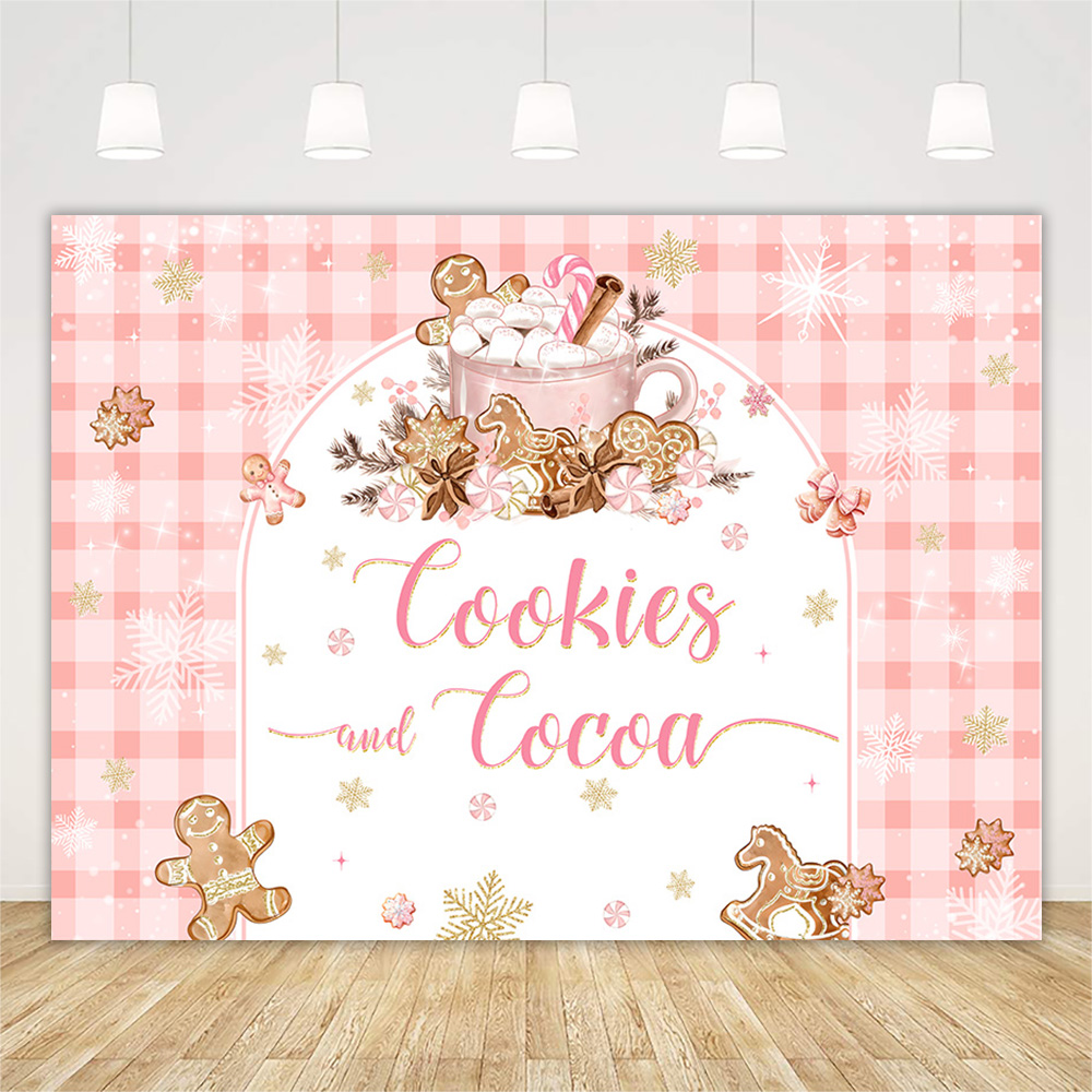 Christmas Gingerbread Baby Sho - огляд і ціна Dessert Table Backdrop