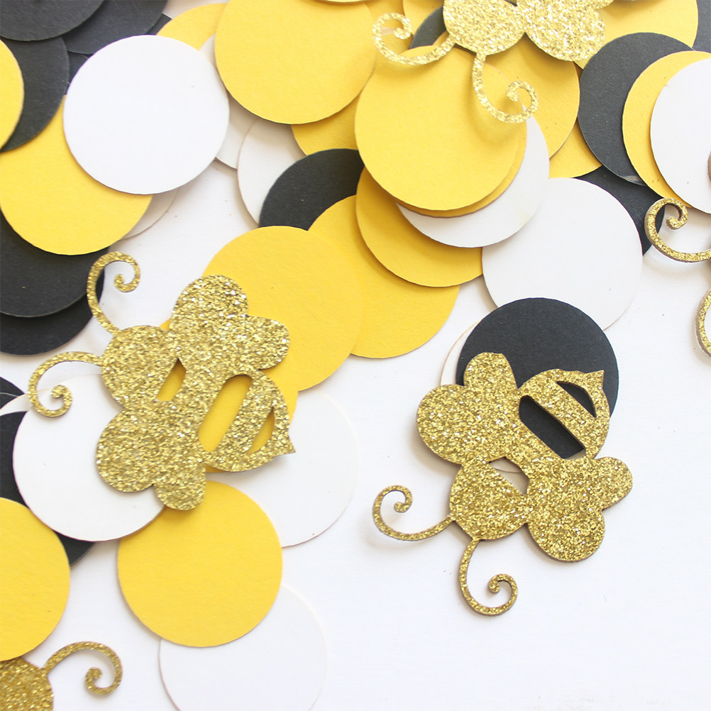 1Set Cartoon Bee Paper Scrap R - огляд і ціна Papercraft Supply Confetti